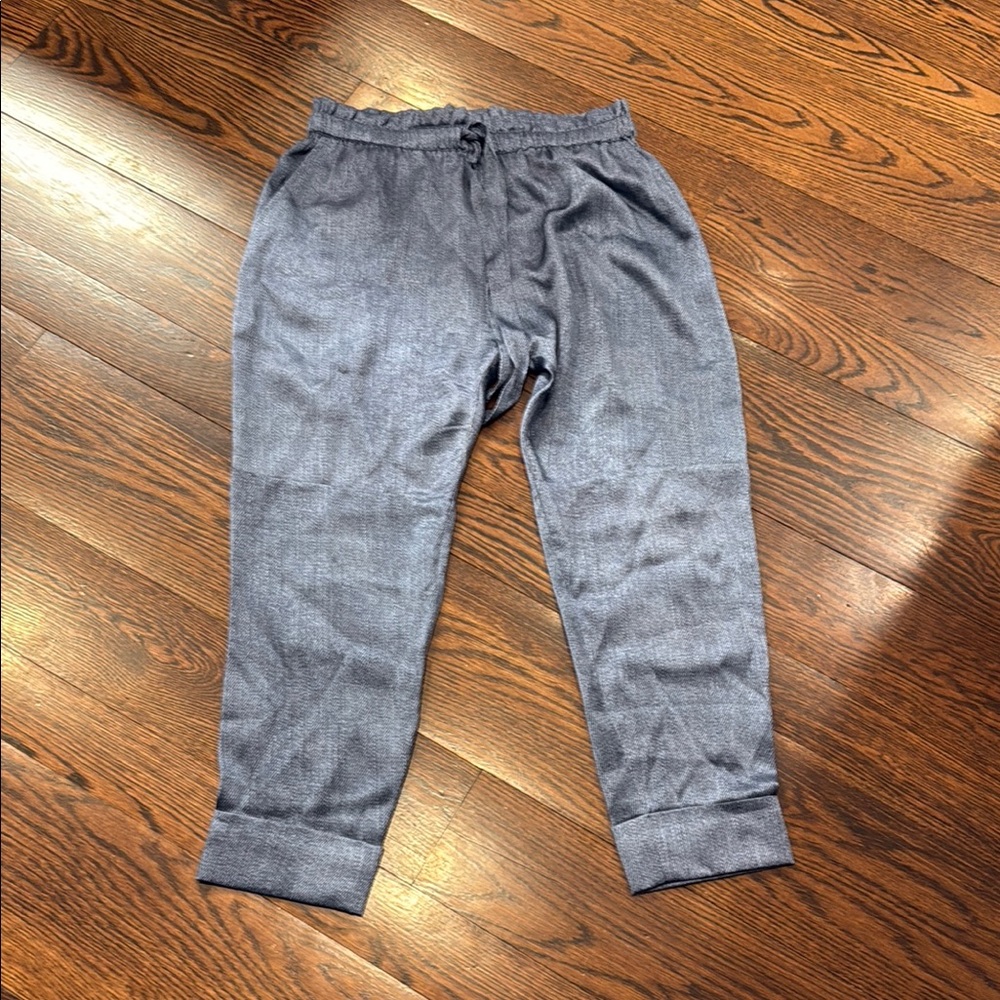 Cami NYC  Drawstring pant  in Heather Blue 100 percent silk